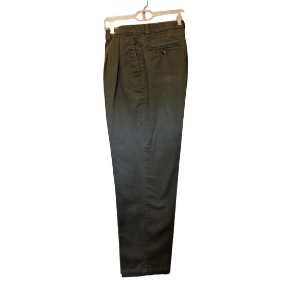Dockers Khakis Pants 38x31 Gray Chinos Classic Fit Pleated Front 100% Cotton - Picture 2 of 9
